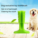 Rubber Molar Stick Toothbrush for Dogs, Size: L(Green)