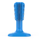 Rubber Molar Stick Toothbrush for Dogs, Size: L(Blue)