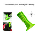 Rubber Molar Stick Toothbrush for Dogs, Size: M(Green)