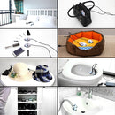 5 V 10W Multi-functional Ultraviolet Disinfection Ozone Sterilization Mites Germicidal Shoe Dryer Boot Warmer(White)