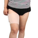 Women Solid Color Silicone Antiskid Non-slip Thigh Sock Anti Chafing Elastic Bands with Card Mobile Phone Bag, Size: 50-55cm(Flesh Color)
