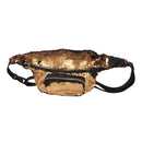 Sequins Waist Bag Double Color Makeup Bag Mermaid Purses Chest Pack Women Girl Travelling Mobile Phone Bag(Gold)