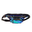 Sequins Waist Bag Double Color Makeup Bag Mermaid Purses Chest Pack Women Girl Travelling Mobile Phone Bag(Lake Blue)