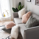 Velvet Long Plush Pillow Cover Popular Square Furry Cover Home Bed Room Decoration Pillowcase, Size: 45 x 45cm(Black)