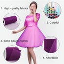 Fashion 20D Polyester Tulle Roll, Wedding Birthday Decoration Decorative Crafts Supplies, Total Length: 22.8m, Width:15cm(Brown)