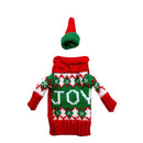 Sweater Cloth Style Dinner Table Decoration Champagne Wine Bottle Bag, Body Size: 18cm x 13cm