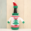 Sweater Cloth Style Dinner Table Decoration Champagne Wine Bottle Bag, Body Size: 18cm x 13cm