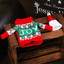 Sweater Cloth Style Dinner Table Decoration Champagne Wine Bottle Bag, Body Size: 18cm x 13cm