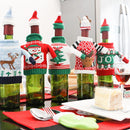 Sweater Cloth Style Dinner Table Decoration Champagne Wine Bottle Bag, Body Size: 18cm x 13cm