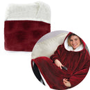 YX666 Huggle Hoodie Outdoor Home Adult Hooded Fleece Warm Clothes Lazy Clothes , Size: 80*100cm(Red)