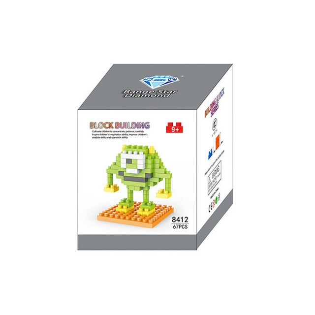 Robot Cartoon Assembled Children DIY Enlightenment Assembled Building Blocks Educational Intelligence Toy