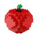 Apple Pattern Plastic Diamond Particle Building Block Assembled Toys