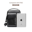 Universal Fashion Casual Men Shoulder Messenger Bag Handbag, Size: S (22cm x 18cm x 6cm)(Black)