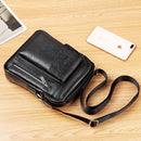Universal Fashion Casual Men Shoulder Messenger Bag Handbag, Size: S (22cm x 18cm x 6cm)(Black)