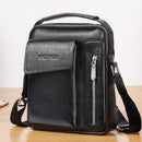 Universal Fashion Casual Men Shoulder Messenger Bag Handbag, Size: S (22cm x 18cm x 6cm)(Black)