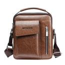 Universal Fashion Casual Men Shoulder Messenger Bag Handbag, Size: S (22cm x 18cm x 6cm)(Khaki)