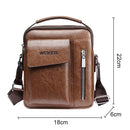 Universal Fashion Casual Men Shoulder Messenger Bag Handbag, Size: S (22cm x 18cm x 6cm)(Khaki)
