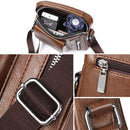 Universal Fashion Casual Men Shoulder Messenger Bag Handbag, Size: S (22cm x 18cm x 6cm)(Khaki)