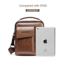 Universal Fashion Casual Men Shoulder Messenger Bag Handbag, Size: S (22cm x 18cm x 6cm)(Khaki)