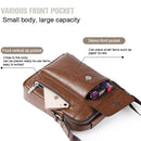 Universal Fashion Casual Men Shoulder Messenger Bag Handbag, Size: S (22cm x 18cm x 6cm)(Khaki)