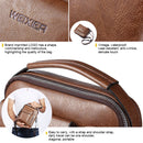 Universal Fashion Casual Men Shoulder Messenger Bag Handbag, Size: S (22cm x 18cm x 6cm)(Khaki)