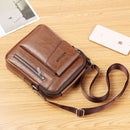 Universal Fashion Casual Men Shoulder Messenger Bag Handbag, Size: S (22cm x 18cm x 6cm)(Khaki)