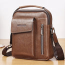 Universal Fashion Casual Men Shoulder Messenger Bag Handbag, Size: S (22cm x 18cm x 6cm)(Khaki)