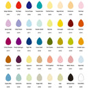 6 PCS Water Droplets Inkpad Kids Favors Ink Stamp Pads Colorful Ink Pad DIY Scrapbooking Drop Shape, Random Color Delivery