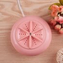 Macaroon Portable Mini Turbine Washing Machine Ultrasonic Washer(Pink)