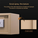 Deli Home Office Hotel Mini Electronic Security Lock Box Wall Cabinet Safety Box(Black)