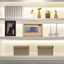 Deli Home Office Hotel Mini Electronic Security Lock Box Wall Cabinet Safety Box(Gold)