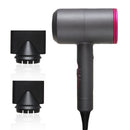 High-power 2000W Anionic Cold Hot Air Constant Temperature Hair Dryer, EU Plug(Red + Grey)