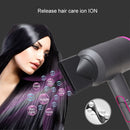 High-power 2000W Anionic Cold Hot Air Constant Temperature Hair Dryer, UK Plug(Grey+Blue)