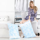 Space Saving Orchids Pattern Vacuum Storage Bag, Thinken Quilts Clothing Vacuum Seal Storage Bag, Size: 100*110 cm