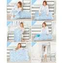 Space Saving Orchids Pattern Vacuum Storage Bag, Thinken Quilts Clothing Vacuum Seal Storage Bag, Size: 70*90 cm