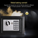 17E Home Mini Electronic Security Lock Box Wall Cabinet Safety Box with Coin-operated Function(Champagne Gold)