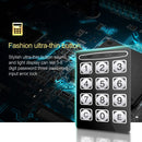 17E Home Mini Electronic Security Lock Box Wall Cabinet Safety Box with Coin-operated Function(Champagne Gold)