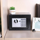 17E Home Mini Electronic Security Lock Box Wall Cabinet Safety Box with Coin-operated Function(Champagne Gold)