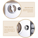 17E Home Mini Electronic Security Lock Box Wall Cabinet Safety Box with Coin-operated Function(Champagne Gold)