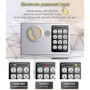 17E Home Mini Electronic Security Lock Box Wall Cabinet Safety Box with Coin-operated Function(Champagne Gold)