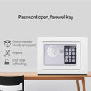 17E Home Mini Electronic Security Lock Box Wall Cabinet Safety Box with Coin-operated Function(Champagne Gold)
