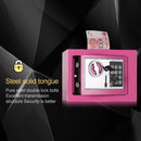17E Home Mini Electronic Security Lock Box Wall Cabinet Safety Box with Coin-operated Function(Champagne Gold)