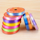 10 Volumes Plastic Ribbon Gift Bouquet Ribbons Bowknot Flowers Packaging Ribands, Size: 8m x 1.6cm, Random Color Delivery