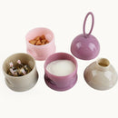 Balcherlam Portable Independent Layered Colorful Three Layers Milk Container, Random Color Delivery