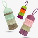 Balcherlam Portable Independent Layered Colorful Three Layers Milk Container, Random Color Delivery