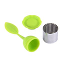 4 PCS Food Grade Leaf Silicone Make Tea Bag Stainless Steel Tea Strainers, Random Color Delivery