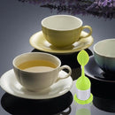4 PCS Food Grade Leaf Silicone Make Tea Bag Stainless Steel Tea Strainers, Random Color Delivery