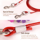 Double-end Steel Wire Rope Pet Dogs 2 in 1 Traction Rope Pet Walking Leads With Handle, Length: 10m,Random Color Delivery