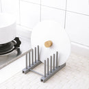 3 PCS Multi-function Kitchen Removable Plastic House Dish Rack Shelves, Random Color Delivery