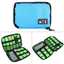 Portable Travel Organizer Storage Collection Bag Case Pouch Digital Gadget Electronic Accessories, Size: 25.7*18.5*1.2cm(Black)